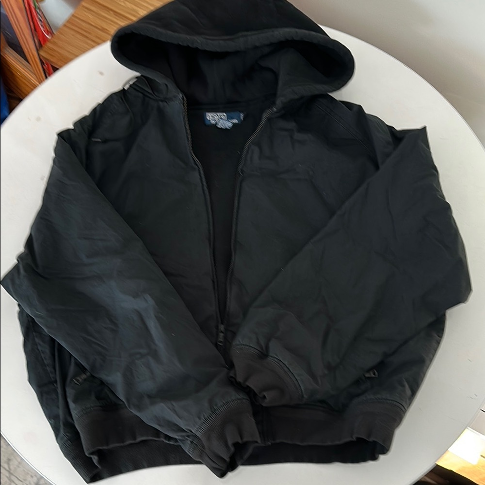 Polo Black Hooded Jacket